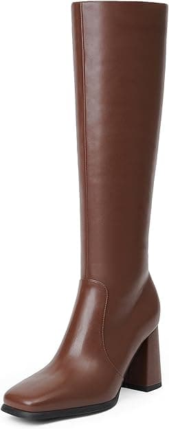 Knee High Boots Brown