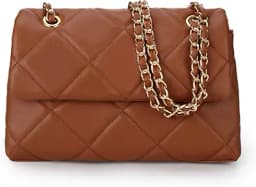 Gladdon Quilted Crossbody Purses for Women Small Ladies Shoulder Bags with Chain Trendy Clutch Purse Cute Designer Bag