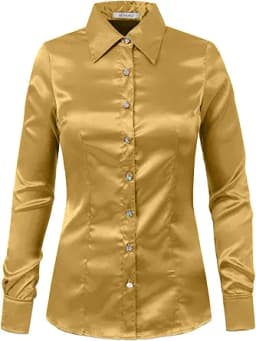 Gold Satin Blouse