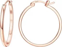 Gold Plated Square Tube Hoop Earrings