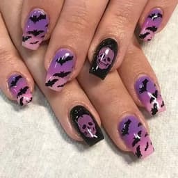 Halloween Press on Nails Short Square