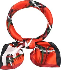 ANDANTINO 100% Mulberry Silk Scarf -21β Lightweight Square Neckerchief β Breathable Digital Printed Scarves with Gift Packed