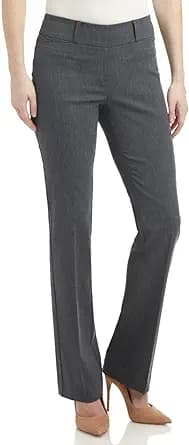 Comfort Fit Barely Bootcut Stretch Pants (Grey)