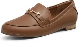 Penny Loafers Comfortable Flats (Brown)