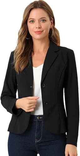 Work Office Blazer (Black)