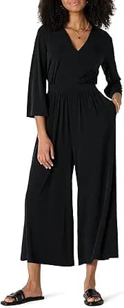 Relaxed-Fit Matte Jersey Jumpsuit (Black)