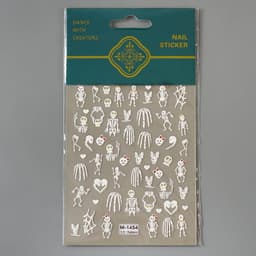 Skull Nail Art Stickers Halloween Nail Decals