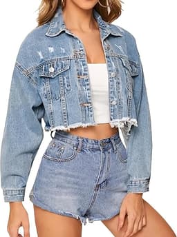 Women's Cropped Denim Jacket