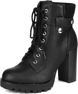 Women's Lace up Combat Ankle Boots
