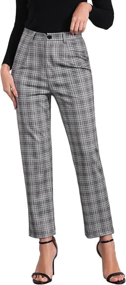 Plaid Pants High Waisted Vintage