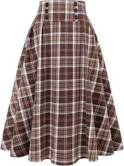 Plaid Skirt for Womens