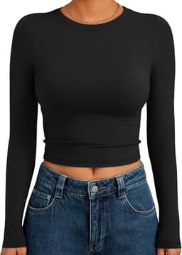 Long Sleeve Crop Tops