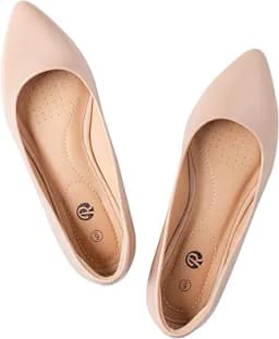 Pointed Toe Slip On Ballet Flats