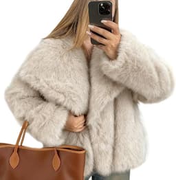 Faux Fur Coat Fluffy