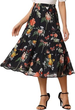 Floral Skirt Chiffon