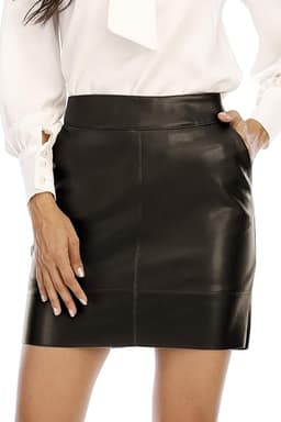 Faux Leather Skirt