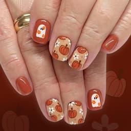 Halloween Press On Nails Short Square