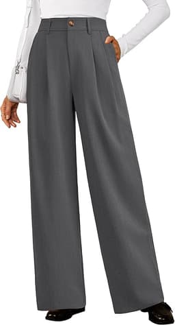 Women's Wool Blend Straight Leg Pants