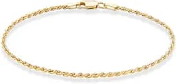 Gold Plated Braided Rope Chain Bracelet