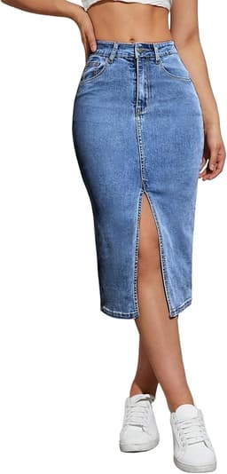 Denim Pencil Skirts