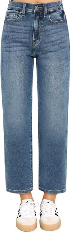 Women's Cropped Straight Leg Jeans