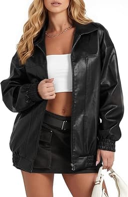 Oversized Leather Jacket