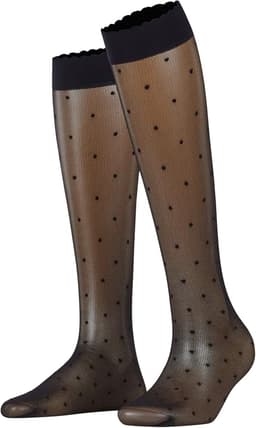 Black knee high socks sheer