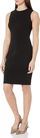 Sleeveless Princess Seam Sheath Dress (Black)