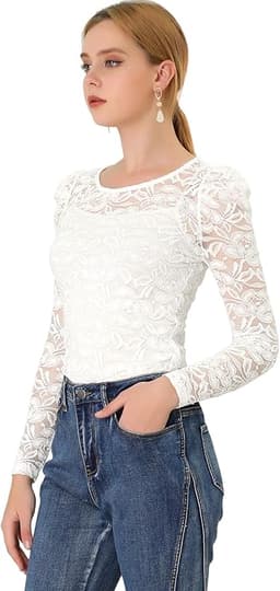 Long Sleeve Lace Top