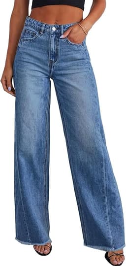Wide Leg Jeans High Waisted