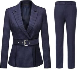 Women's 2 Piece Stripes Suit Set