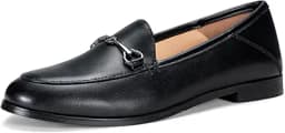 Flat Slip-On Penny Loafers (Black)