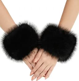 Faux Fur Wrist Cuff Warmers