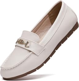 Women's Loafer Shoes (White)