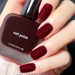 Burgundy Matte Nail Polish