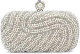 Womens Pearl Clutch Purse