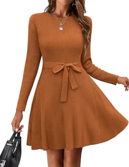 Rust Sweater Dress