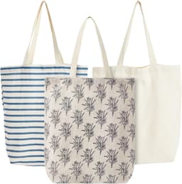 Canvas Tote Bag Set of 3