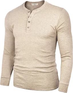 Neutral Henley Shirt