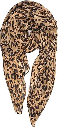 Leopard Print Shawl Scarf