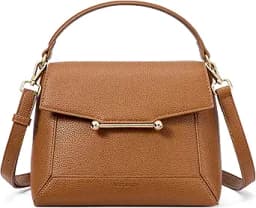Small Crossbody Top Handle Bag (Brown)