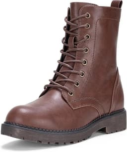 Combat Ankle Black Flat Boots