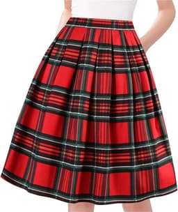 Plaid Skirt for Christmas