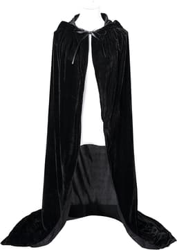 Unisex Adults Hooded Cloak Velvet Cape